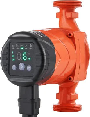 Produktbild von Warmwasser-Umwälzpumpe Energieeffiziente Hochleistungs-Umwälzpumpe ECM-Permanentmagnetmotor 220 V, 45 W, maximale Durchflussrate 60 l/min, maximale Förderhöhe 6 m, 1-1/2"-Gewindeanschluss, 5 intelligente Steuerungsmodi, geräuscharm