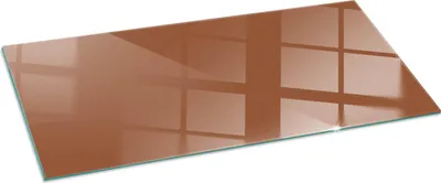 Obrázek produktu pro Skleněná podkladová deska pro 125x50 cm - kamna - krbová deska skleněná - ochranné sklo - ochranná deska proti jiskrám - skleněná podkladová deska ohnivzdorná - ochranná deska proti teplu - ochranná skleněná podkladová deska - barva hnědá