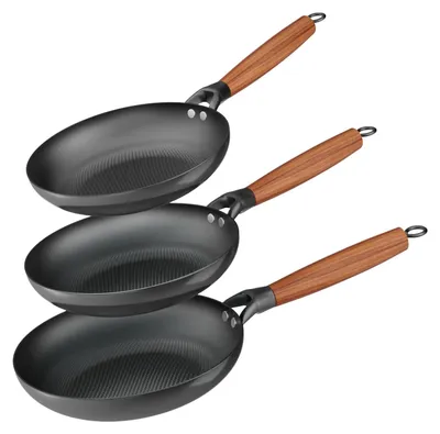 Imagen del producto de Juego de sartenes, con revestimiento antiadherente, de 8", 10" y 12", para la cocina