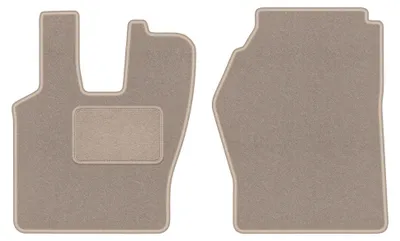 Image de Tapis avant en moquette pour Scania R i G 2004-2017 (utilitaire) – 2 pièces, beiges, sur mesure – Wielganizator LUX