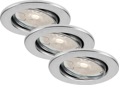 Obrázok produktu pre Briloner LED vstavané svietidlá hliníkové sada 3 3xLED/5,5W (7256-039)