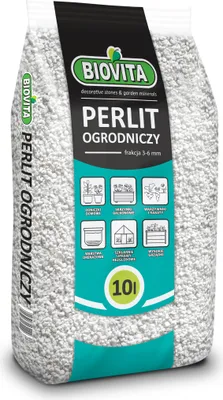 Zdjęcie produktu dla Biovita Perlit Ogrodniczy do Podłoży Naturalny Zatrzymujący Wodę 10L