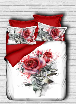 Produktbild von L'Essentiel Linge de Maison, Adal- PRL1222, Rot, Bettdecken, Oberseite der Bettdecke und Kissenbezug: 100% Polyestermikrosatin