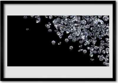 Produktbild von Bild 70x50 MDF-Rahmen Wandkunst Diamanten Kunst