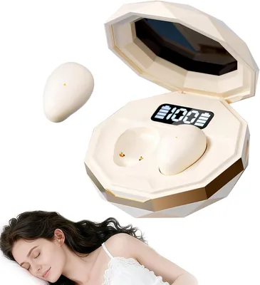 Produktbild von Bluetooth-Ohrhörer mit Geräuschunterdrückung (ohne In-Ear-Funktion) – Beige