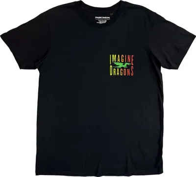 Produktbild von Imagine Dragons - "Double Dragons Pocket" T-Shirt für Herren/Damen Uni RO15405 (XL) (Schwarz)
