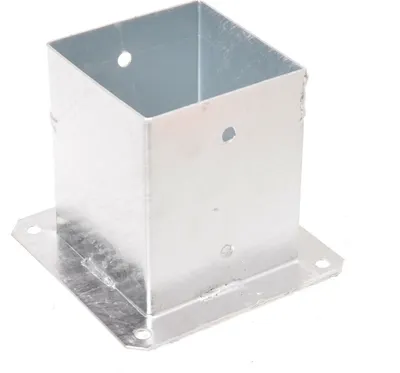 Obrázok produktu pre Aqbau® skrutkovacie puzdro 120x120 mm Skrutkovacia podpera stĺpika, štvorcový stĺpik, drevený stĺpik, pätka stĺpika, zemné puzdro s hmoždinkou, držiak stĺpika
