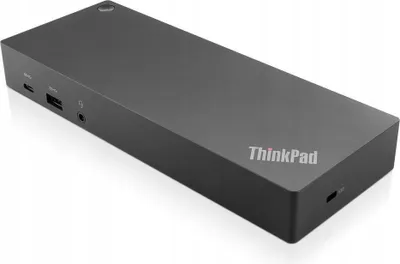 Produktbild von Lenovo ThinkPad Hybrid USB-C with USB-A Dock, Kabelgebunden, USB 3.2 Gen 2 (3.1 Gen 2) Type-C, 3,5 mm, 10,100,1000 Mbit/s, Schwarz, Lenovo