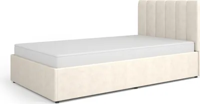Produktbild von Minio, Polsterbett "ASSO 12", Bett, mit Stauraum, 120 cm, Beige Farbe / Cloud 3