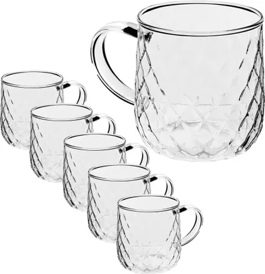 Obrázek produktu pro Sada sklenic na čaj – 6 kusů – 350 ml – FCM – hnědá