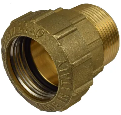 Messing-Kupplung 40 mm x 1 1/4" AG für PE-Rohr