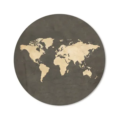 Produktbild von MuchoWow® Mauspad Mousepad Weltkarte - Vintage - Farben 30x30 cm - Mousepads - Maus Mat - Pad - Mausunterlage - Tischunterlage - Schreibtischmatten