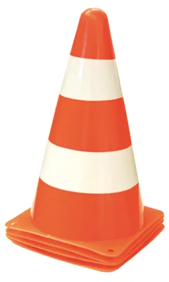Produktbild von Happy Kidz Markierungskegel orange/weiss  4 Stück 21404024087