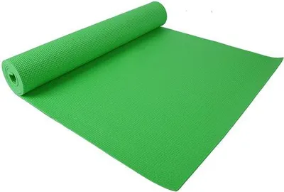 Productafbeelding van GoYoga Hoge Dichtheid Antislip Oefen Yogamat met Draagriem, 1/4" Groen, Ideaal voor Yoga, Pilates en Fitness