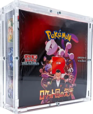 Produktbild von Acryl Case für Pokemon japanische Display Booster Box Glory of Team Rocket TCG