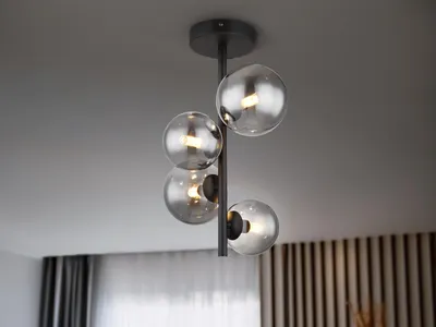 Produktbild von Globo Lighting|Deckenleuchte Metall schwarz matt, 4x G9 LED