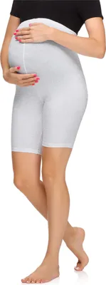 Produktbild von Merry Style Damen Kurze Umstandsleggings aus Viskose MS10-299 (Melange, L)