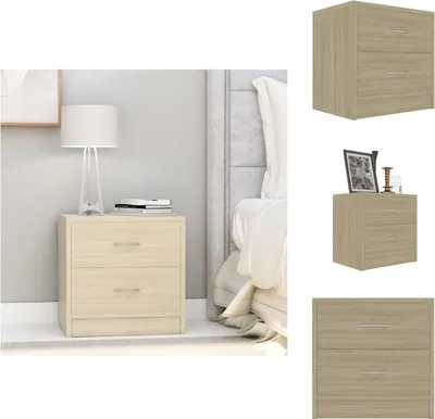 Produktbild von vidaXL Nachttisch Sonoma-Eiche 40x30x40 cm Holzwerkstoff -  Nachttische