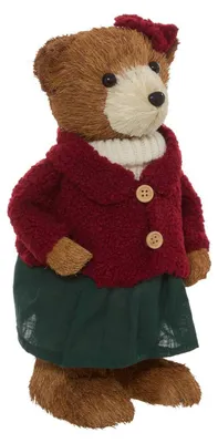Produktbild von Weihnachtsbär mit Kleidung, H. 35 cm