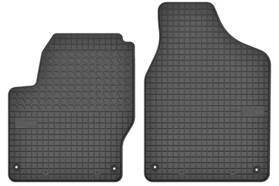 Produktbild von Gummi-Fußmatten vorne für Ford / Seat / Volkswagen Galaxy MK1 / Alhambra I / Sharan I 1995-2005 / 1996-2010 / 1995-2010 – 2-tlg, Schwarz, passgenau