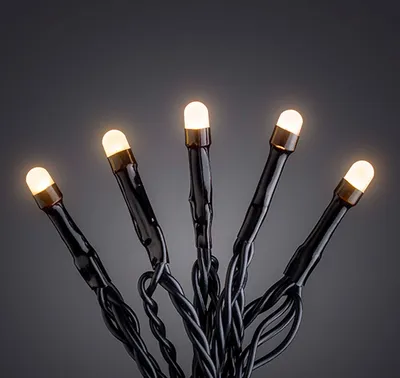 Produktbild von Konstsmide Micro LED Lichterkette, gefrostet, 120 bernsteinfarbene Diod