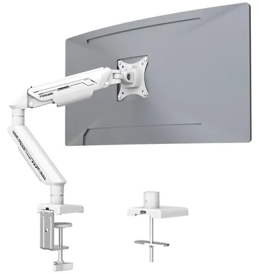 Obrázok produktu pre Držiak monitora s plynovou pružinou, vhodný pre monitory s uhlopriečkou 17-35 palcov a hmotnosťou do 11 kg, bielej farby