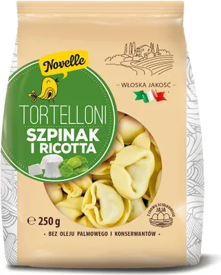 TORTELLONI SZPINAK I RICOTTA 250 g - NOVELLE