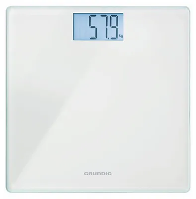 Zdjęcie produktu dla Waga GRUNDIG PS 2010 BIAŁA 180 kg, MATERIAŁ SZKŁO