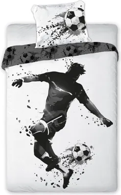 Produktbild von Bettwäsche Set 140x200 cm Fussball Kicker Garnitur 140x200 cm + 70x90 cm - Fussball