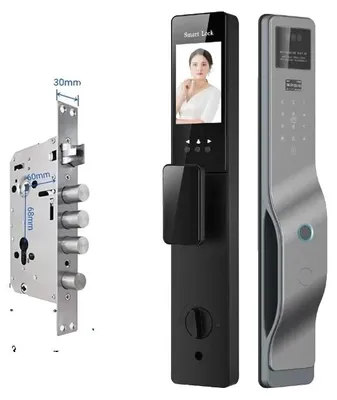 Zdjęcie produktu dla Smart Lock, rozpoznawanie twarzy, sterowanie przez aplikację, 30 240 wpuszczany
