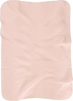 Produktbild von Biederlack Plaid mit Zierstich Lovely & Sweet Farbe Baumwolle rose Größe 75 x 100