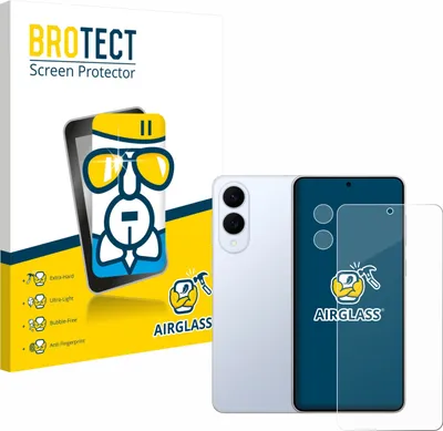 Produktbild von BROTECT Schutzglas für Samsung Galaxy S25 Edge (Display+Kamera) Schutzfolie Panzer Folie Glas Display Schutz klar
