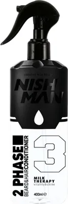 Produktbild von Nishman | 2-Phasen Conditioner Milk Therapy - 400 ml - Feuchtigkeitsspendend - Stärkt und schützt