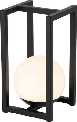 Produktbild von Außen Tischleuchte Schwarz inkl  wiederaufladbare LED mit Touchsensor Nowi