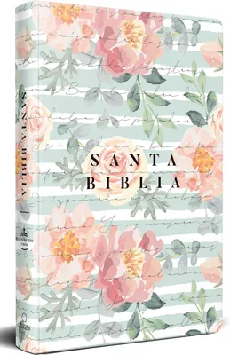 Produktbild von Biblia Reina Valera 1960 Letra Grande, Tamaño Manual, Tapa Dura Rosas Rosadas / Spanish Bible Rvr 1960 Handy Size Large Print Hc Pink Roses