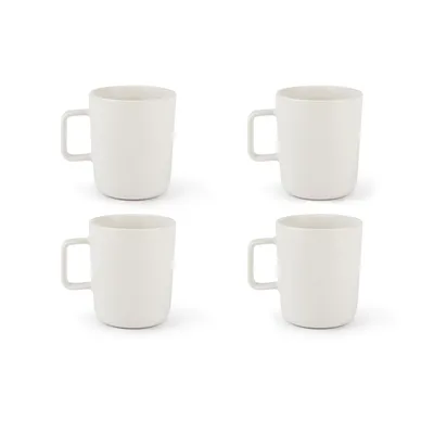 Produktbild von Excelsa set 4 of mugs Nordic stoneware 32 cl weiß