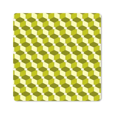 Produktbild von MuchoWow® Mauspad Mousepad Blöcke - Muster - 3D 20x20 cm - Mousepads - Maus Mat - Pad - Mausunterlage - Desk Mat - Bureauartikeln