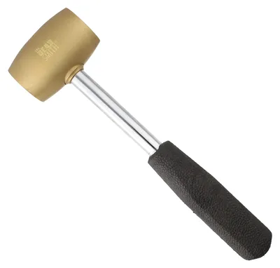 Hammer mit Messingkopf, 907 g, Schlagfläche 38 mm, Länge 25,4 cm