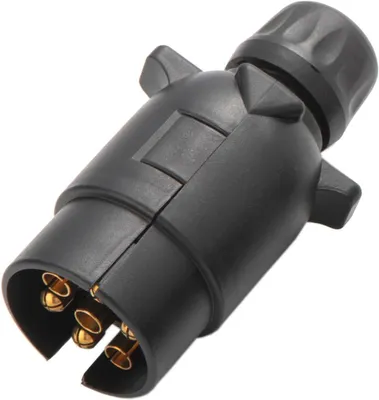 Produktbild von Anhänger-Elektrosatz Anhängerstecker 7-polig, wasserdichter Anhängerstecker 7-polig 12 V, 7-poliger Stecker für Anhänger, Auto, LKW, Wohnmobil, Auto,
