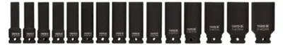 YATO Schlagschrauber-Nuss-Set 15-teilig 1/2" 10-32 mm