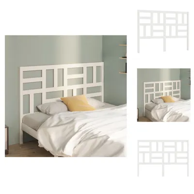 Produktbild von vidaXL Bett-Kopfteil Weiß 166x4x104 cm Massivholz Kiefer -  Kopf- & Fußenden