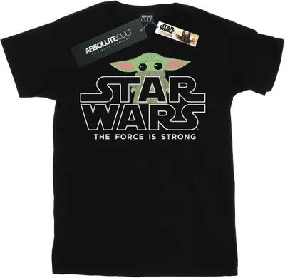 Produktbild von Star Wars - "The Mandalorian The Child Strong" T-Shirt für Damen BI45673 (5XL) (Schwarz)