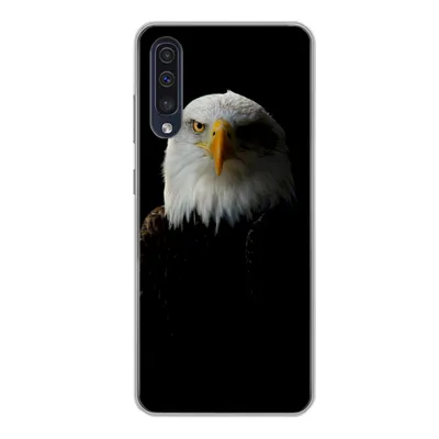 Produktbild von MuchoWow® Handyhülle Schutzhülle Hülle für Samsung Galaxy A50 Adler - Vogel - Schwarz Silikon Softcase Handy Hülle - Mobiltelefonhülle