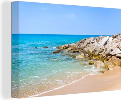 Zdjęcie produktu dla OneMillionCanvasses® - Obraz na płótnie - Fototapeta na płótnie - Plaża - Morze - Tropikalne - Lato - 150x100cm - Fotografia na płótnie -