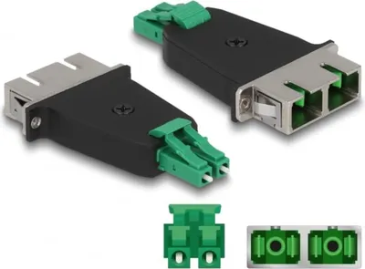 Produktbild von Elfcam - Glasfaser-Adapterkabel - Singlemode Duplex SC/APC Buchse auf LC/APC Stecker, 1 Stück