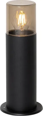 Produktbild von Stehende Außenleuchte Schwarz mit Rauchschirm 30 cm IP44 Odense