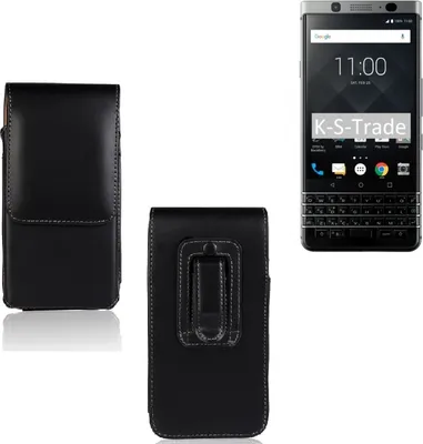 Produktbild von K-S-Trade Gürteltasche kompatibel mit Blackberry KeyOne  Schutz-Hülle Handy-Hülle mit Magnetverschluss  Holster in schwarz