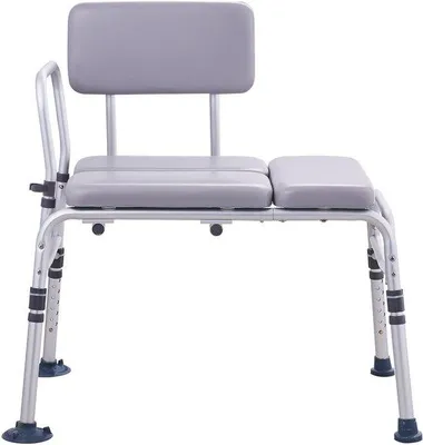 Immagine prodotto di Sedia per l'ingresso in piscina per anziani - Seduta imbottita - Piedini antiscivolo - Peso massimo supportato: 227 kg - Ideale per anziani e persone con mobilità ridotta