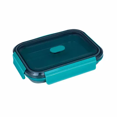 Produktbild von LURCH Frischhaltebox Silikon faltbar up & down Petrol 800 ml