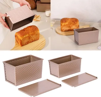 Produktbild von Antihaft-Toastform aus Kohlenstoffstahl mit Deckel, Kastenform für Brot und Kuchen